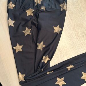 Terez full length leggings with gold stars